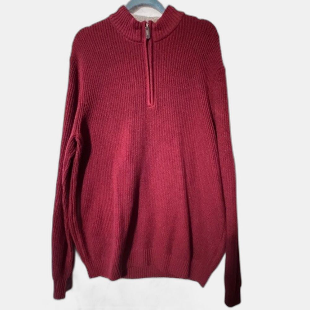 Izod maroon quarter zip sweater XXL